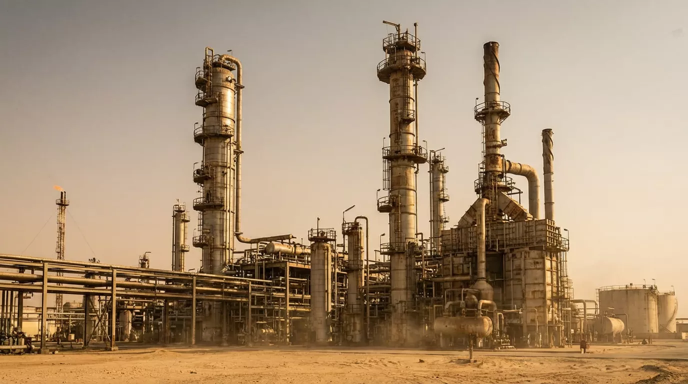 Refinery in the desert